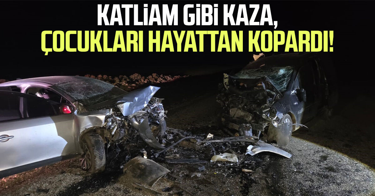Katliam gibi kaza, çocukları hayattan kopardı!