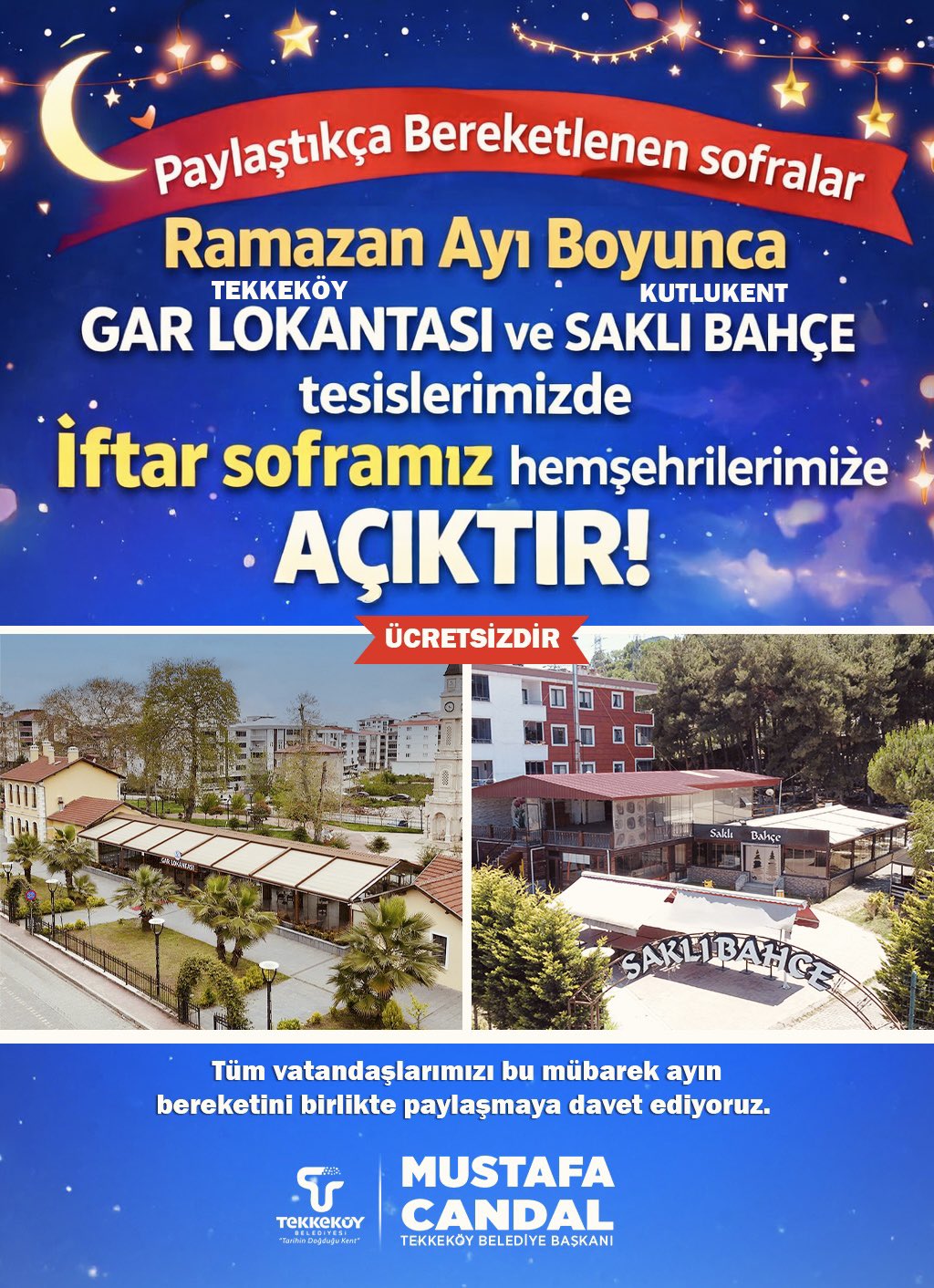 Ramazan’in Bereketi̇ Tekkeköy’de Paylaşiliyor