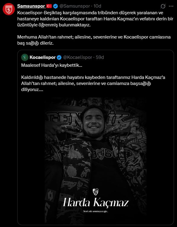 Samsunspor Sosyal Medya Paylasim 5226