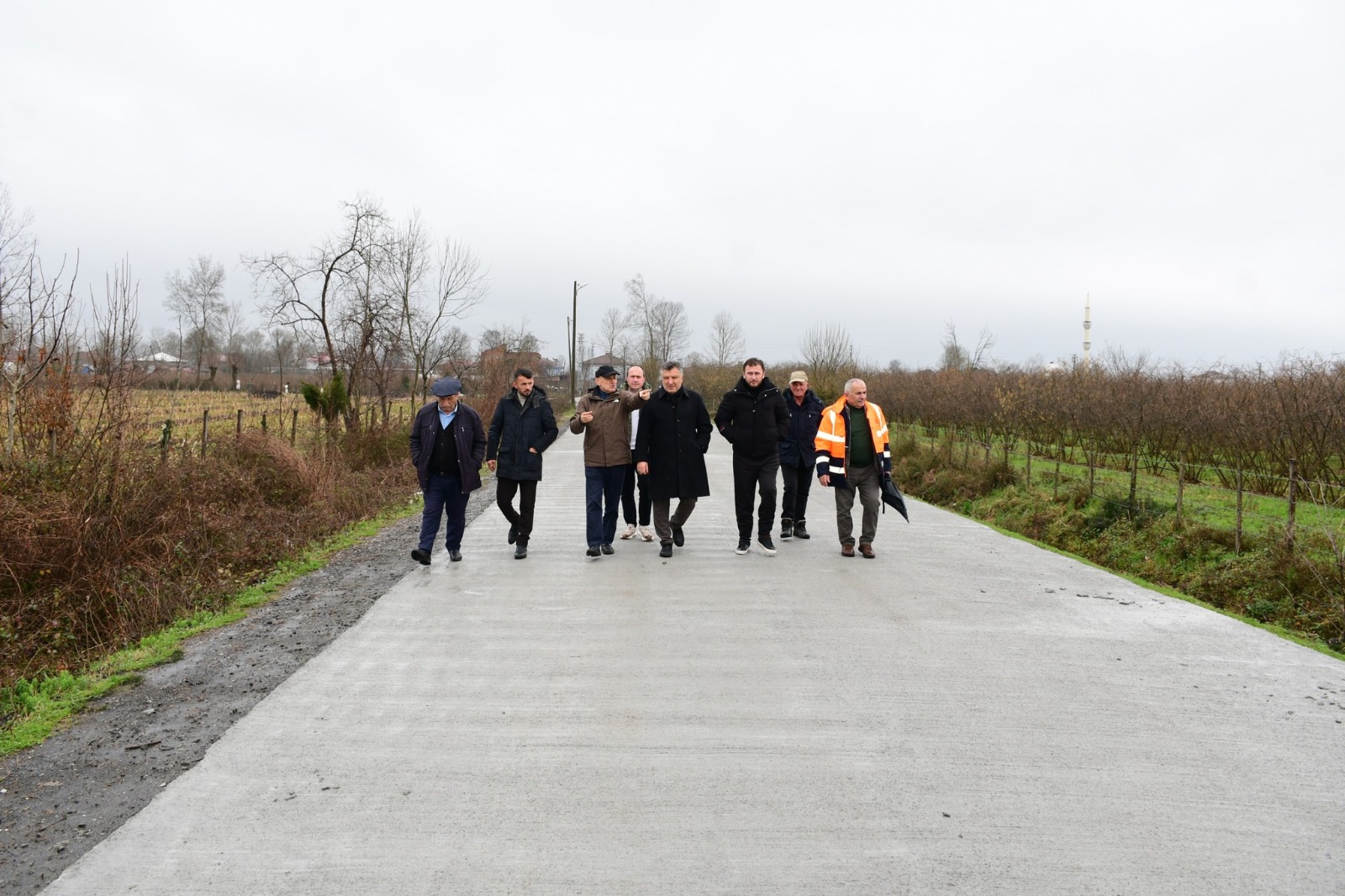 Terme'de bin metrelik yol seferberliği! Başkan Şenol Kul yerinde inceledi