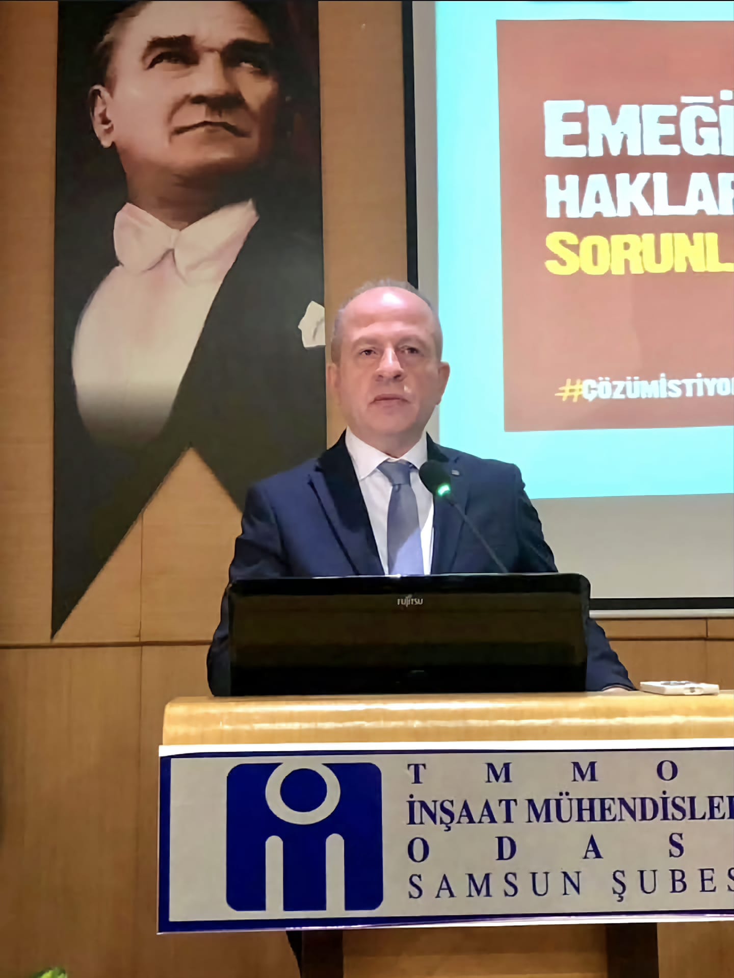 İMO Samsun’da Hüseyin Talak güven tazeledi: Deprem vurgusu