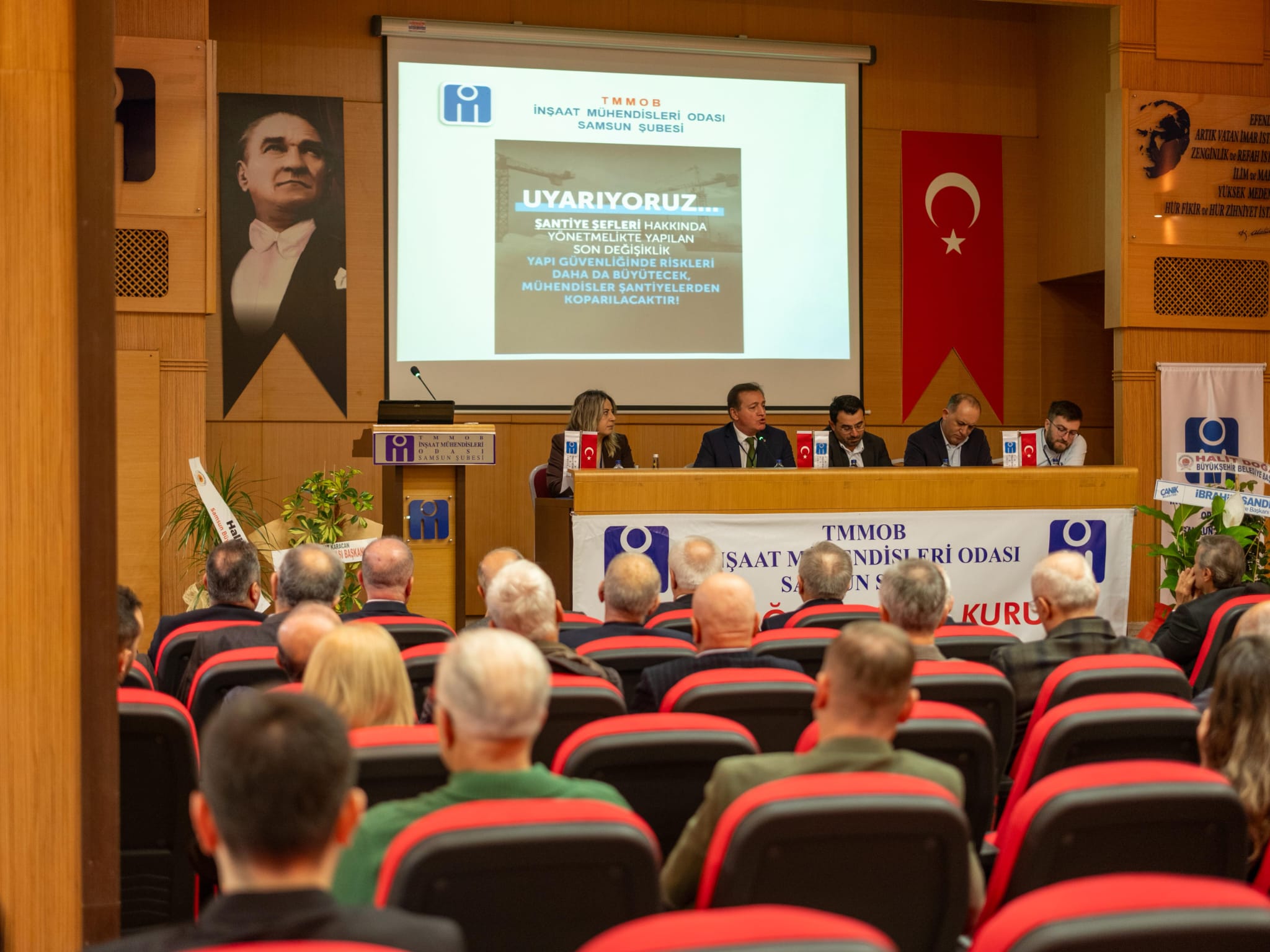 İMO Samsun’da Hüseyin Talak güven tazeledi: Deprem vurgusu