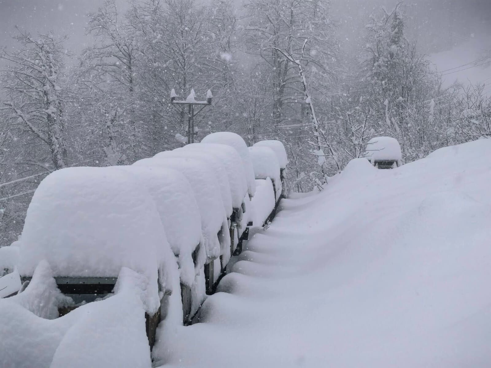 Samsun'un o ilçesinde 60 cm kar var! Kış geri döndü 