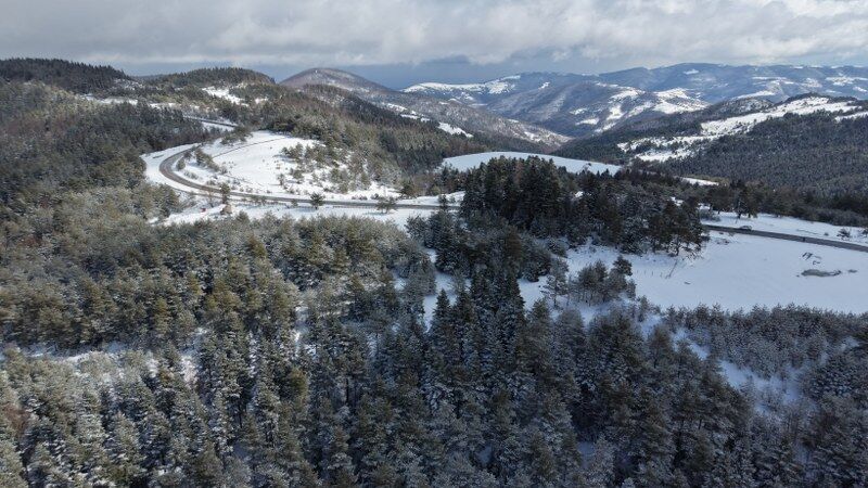 Samsun'da kar sonrası muhteşem manzara: Kızlan Yaylası 