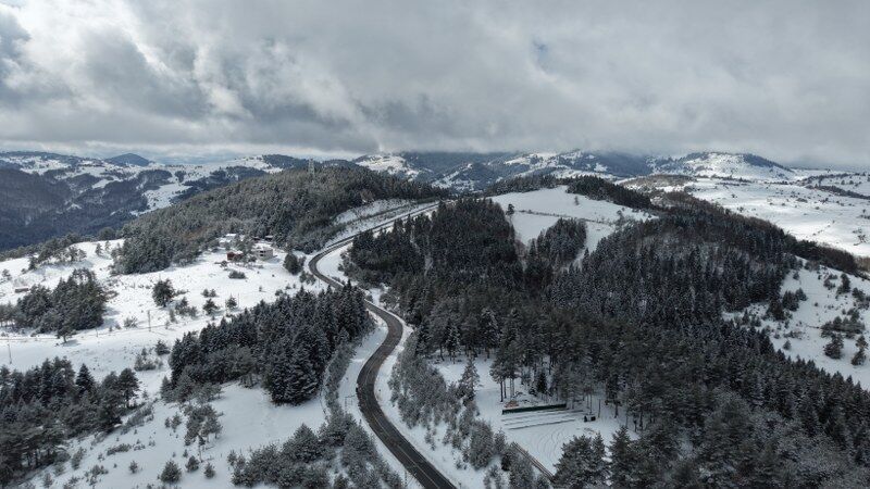 Samsun'da kar sonrası muhteşem manzara: Kızlan Yaylası 