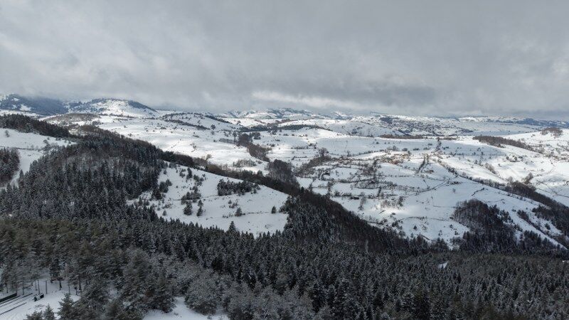 Samsun'da kar sonrası muhteşem manzara: Kızlan Yaylası 