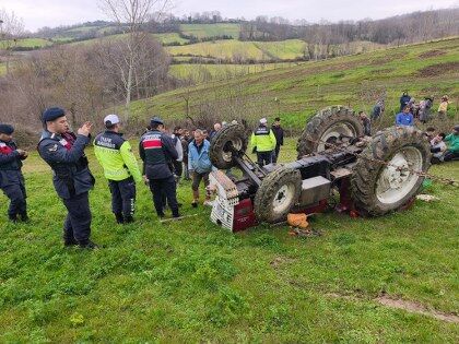 Samsun'da tarlada feci kaza! Muhammed Osma hayatını kaybetti