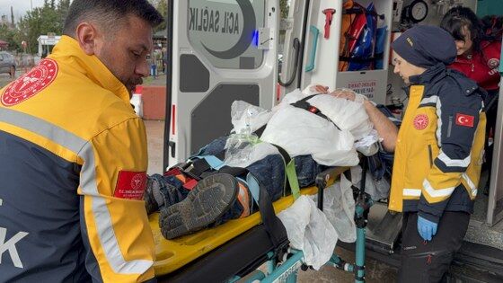 Samsun'da mikser yıkarken hastanelik oldu! 