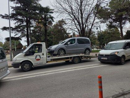 Samsun'da bir anda kaldırıma fırladı! Korkutan anlar 