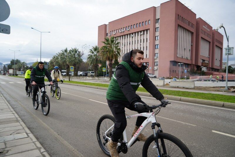 Samsun'da yüzlerce pedal aynı mesaj için döndü 