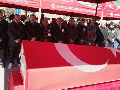 Samsunlu polis memuru Ogün Salurlu’ya son görev