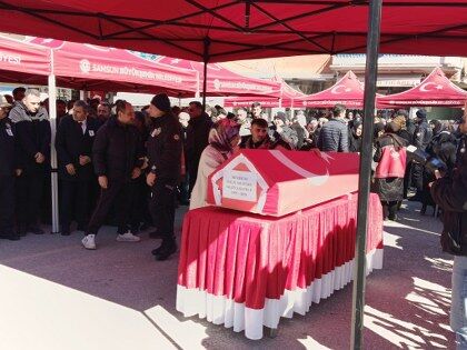 Samsunlu polis memuru Ogün Salurlu’ya son görev