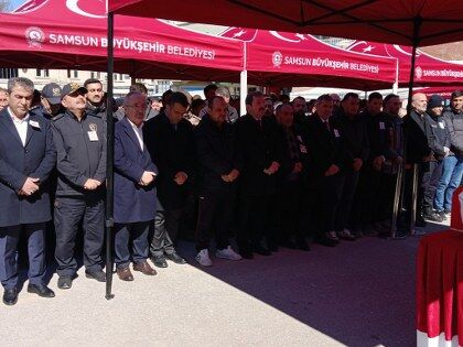 Samsunlu polis memuru Ogün Salurlu’ya son görev