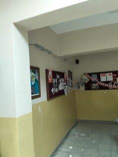 Tokat'taki deprem sonrası okulda korkutan manzara