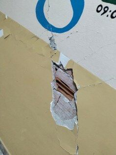 Tokat'taki deprem sonrası okulda korkutan manzara