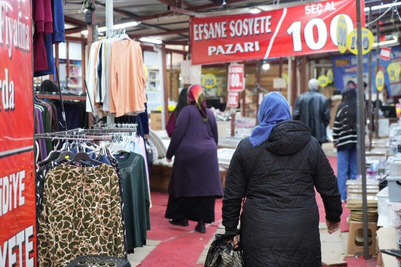 Samsun'da bayram telaşı erkenden başladı 