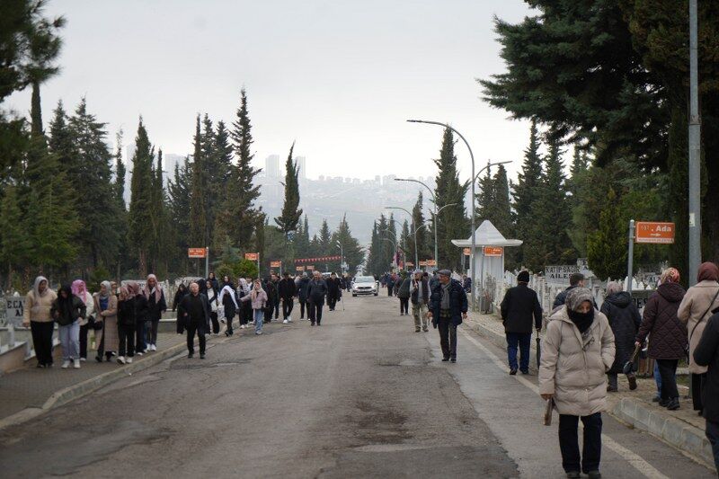 Samsun'da bayram arifesinde şehitliklerde hüzün 