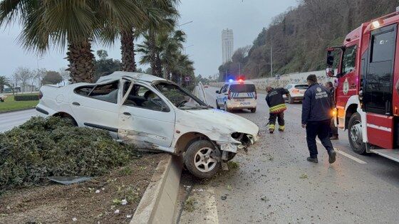 Samsun'da alkollü sürücünün inadı faciaya yol açıyordu: 4 yaralı 