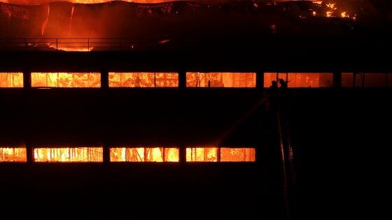 trabzon haber: Trabzon'da fındık fabrikası alevlere teslim oldu!