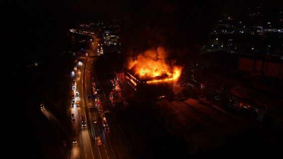 trabzon haber: Trabzon'da fındık fabrikası alevlere teslim oldu!