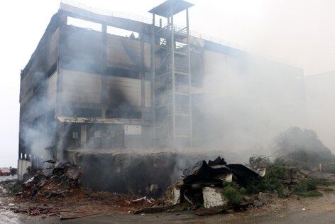 trabzon haber: Trabzon'da fındık fabrikası alevlere teslim oldu!