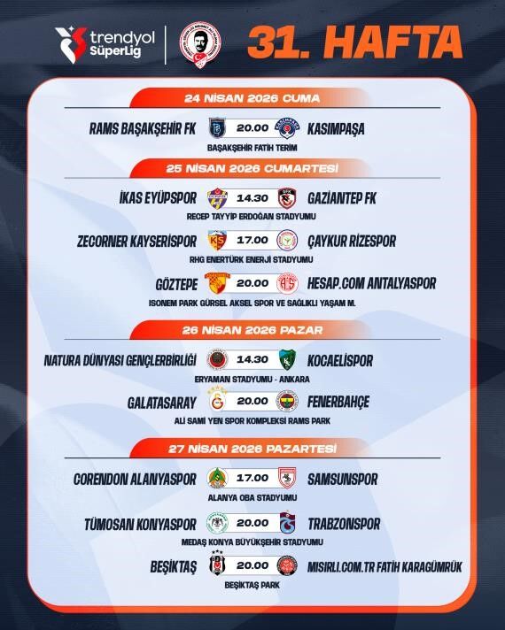 Samsunspor’da üç haftalık zorlu sınav: Fikstür belli oldu