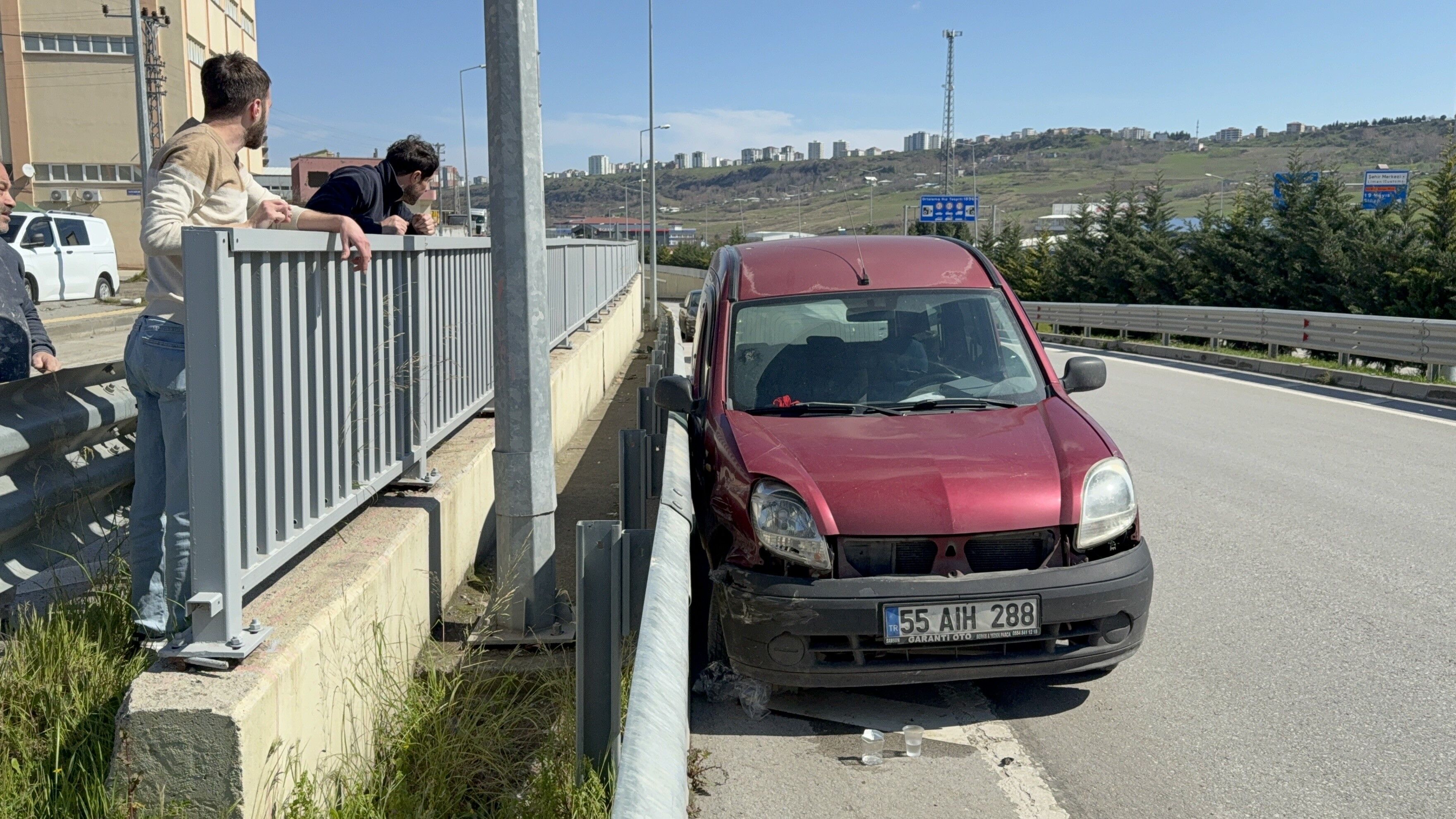 samsun haber: Samsun'da arızalı araç faciaya neden oluyordu!