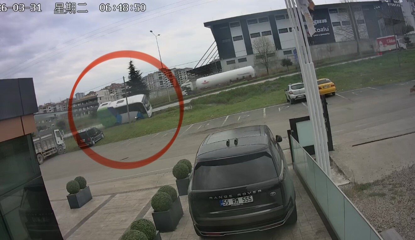 samsun haber: Samsun'da 15 kişinin yaralandığı kazanın görüntüleri ortaya çıktı!