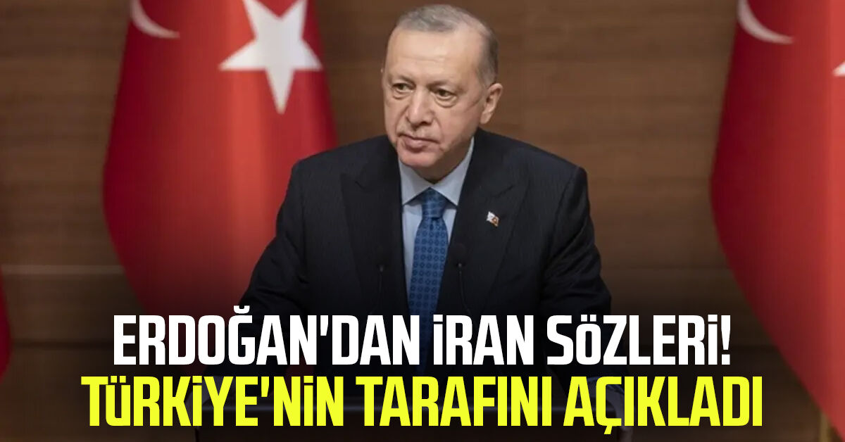 Erdoğan'dan İran sözleri! Türkiye'nin tarafını açıkladı