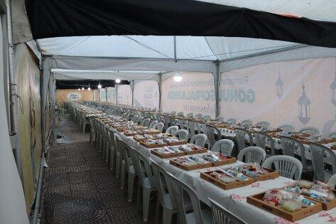 Samsun’da yüzlerce kişi aynı iftar sofrasında buluşuyor