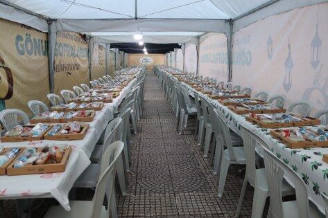 Samsun’da yüzlerce kişi aynı iftar sofrasında buluşuyor