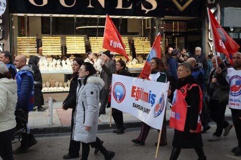 Samsun'da öğretmenler, Fatma Nur Çelik için eylemde