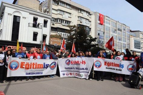 Samsun'da öğretmenler, Fatma Nur Çelik için eylemde