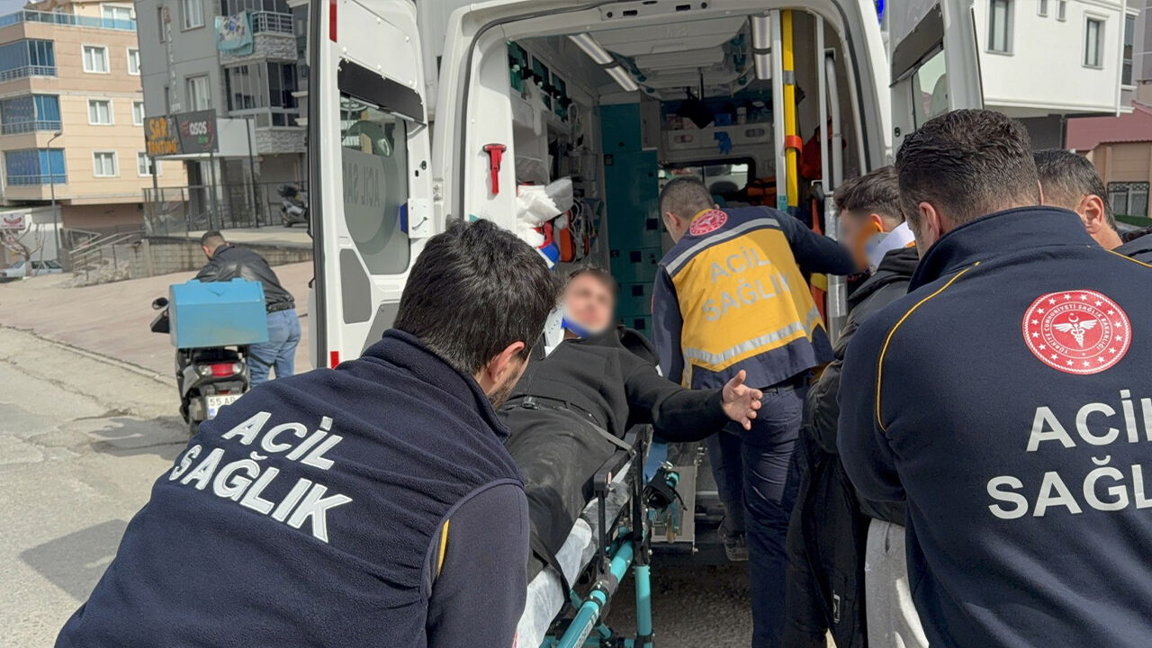 Samsunda Motosiklet Kazasi Iki Kardes Yaralandi 2