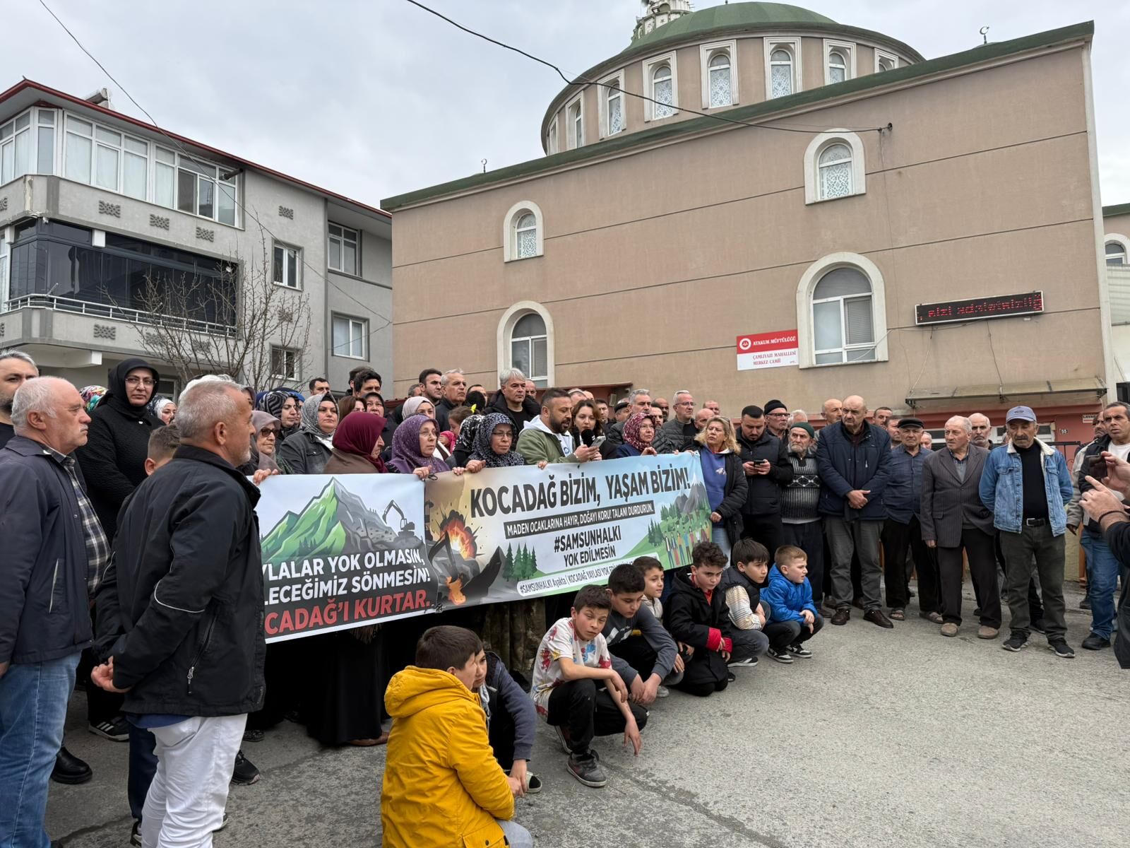 samsun haber: Samsunda Taş Ocağı Eylemi (1)