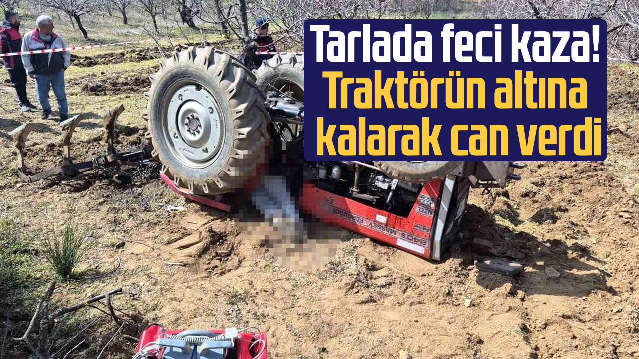 Tarlada feci kaza! Traktörün altına kalarak can verdi