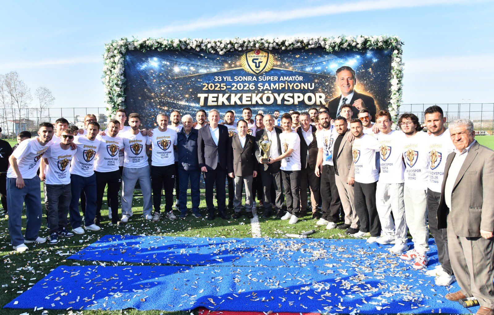 Tekkeköyspor’un Şampiyonluğu Coşkuyla Kutlandı