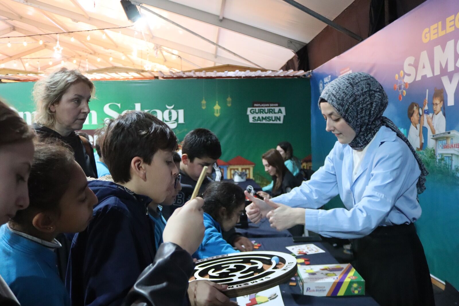Samsun'da Ramazan Sokağı çocukların neşesiyle şenleniyor