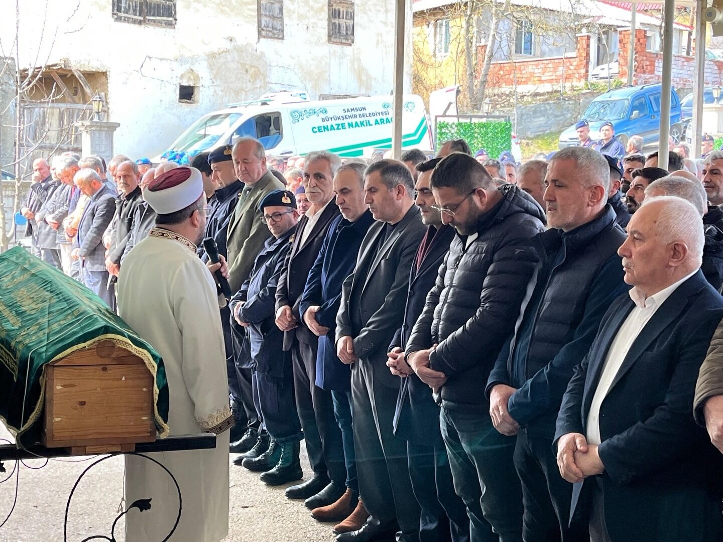 Samsun'da şehit Hüseyin Kaşka’nın babası Ali Kaşka son yolculuğuna uğurlandı!