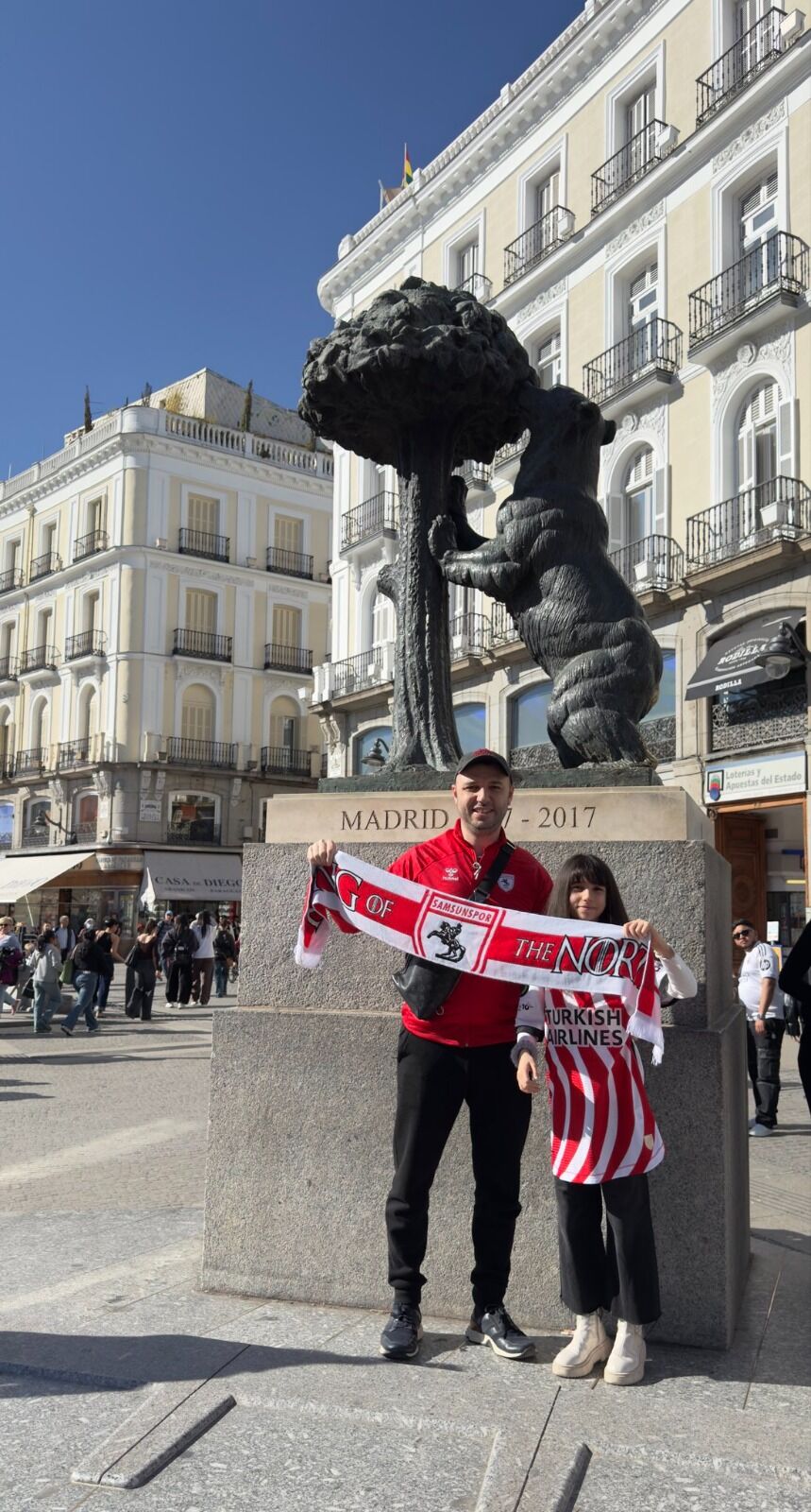 Madrid sokaklarında Samsunspor rüzgarı! 