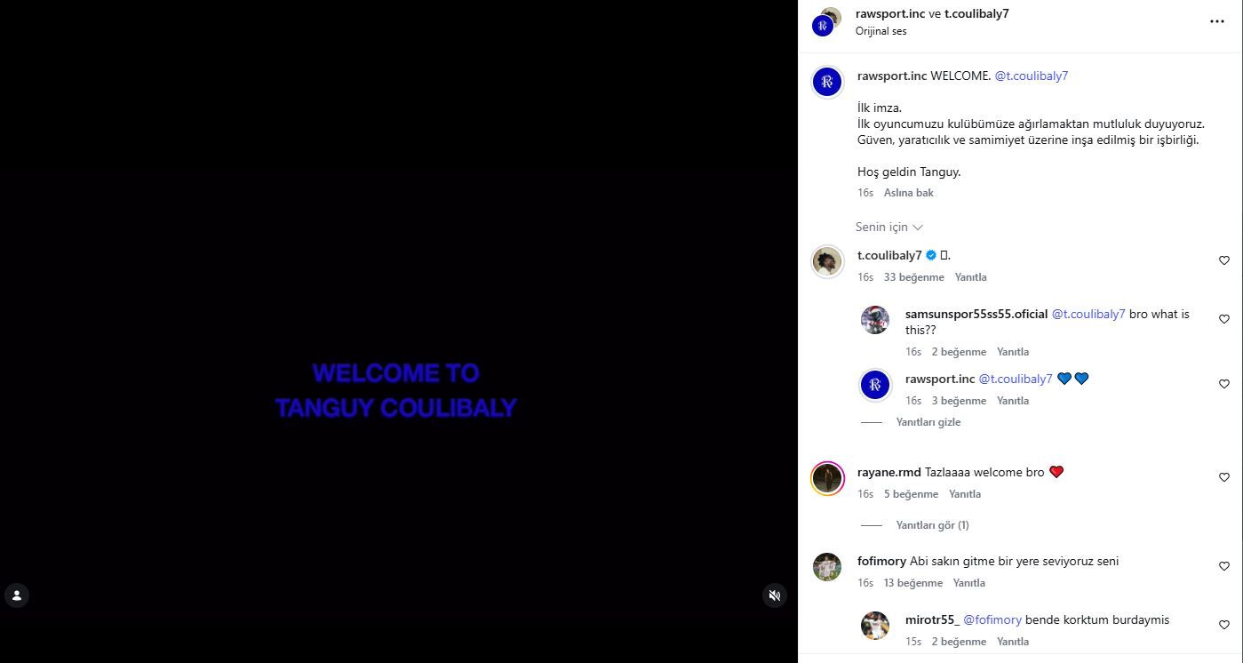 Samsunspor taraftarının Coulibaly paniği