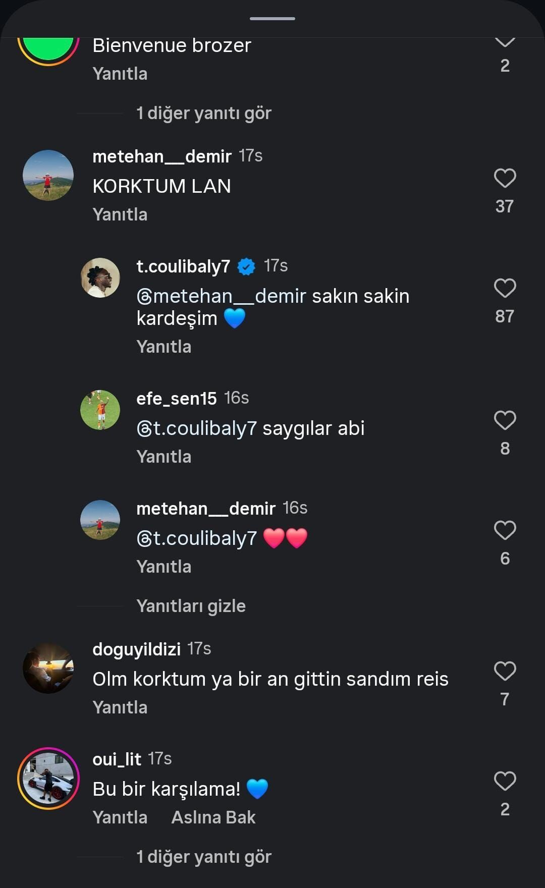 Samsunspor taraftarının Coulibaly paniği