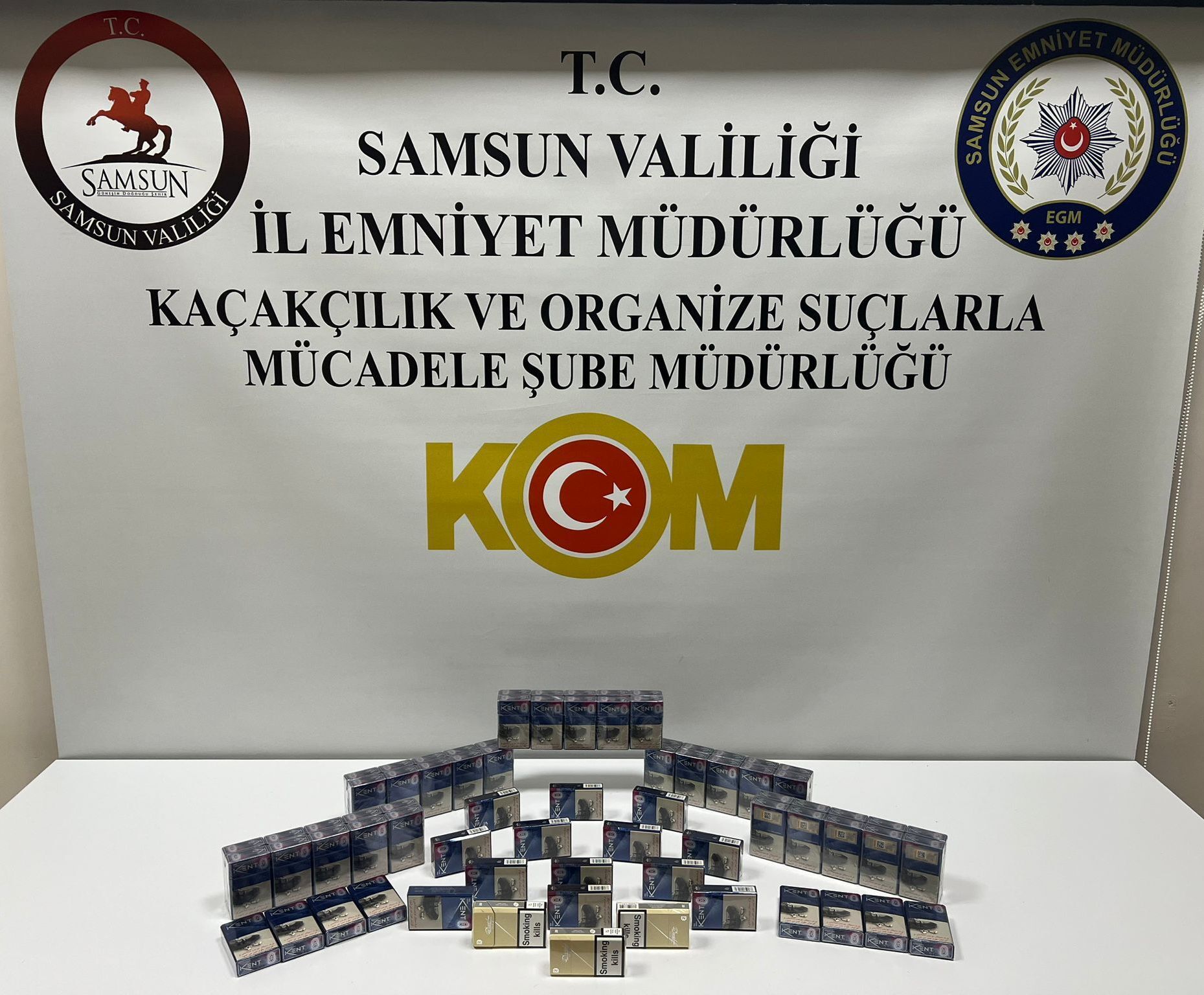 Samsun’da kaçak sigara operasyonu