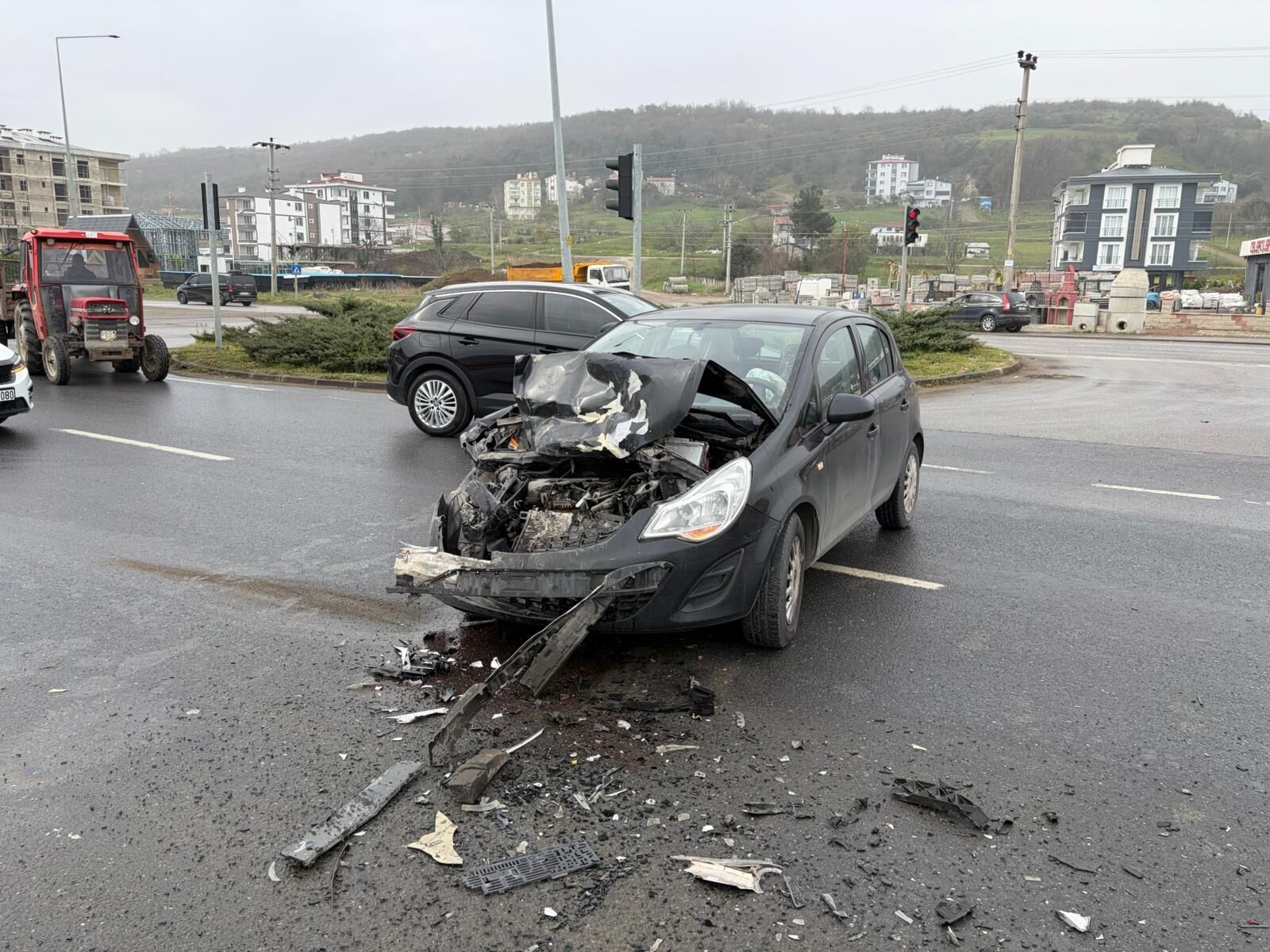 Samsun'da o kavşakta bir kaza daha!
