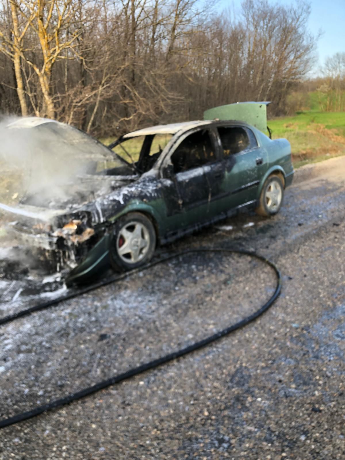 Samsun'da korku dolu anlar! Araç kullanılamaz hale geldi