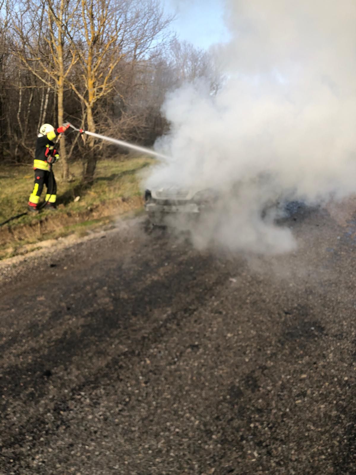 Samsun'da korku dolu anlar! Araç kullanılamaz hale geldi