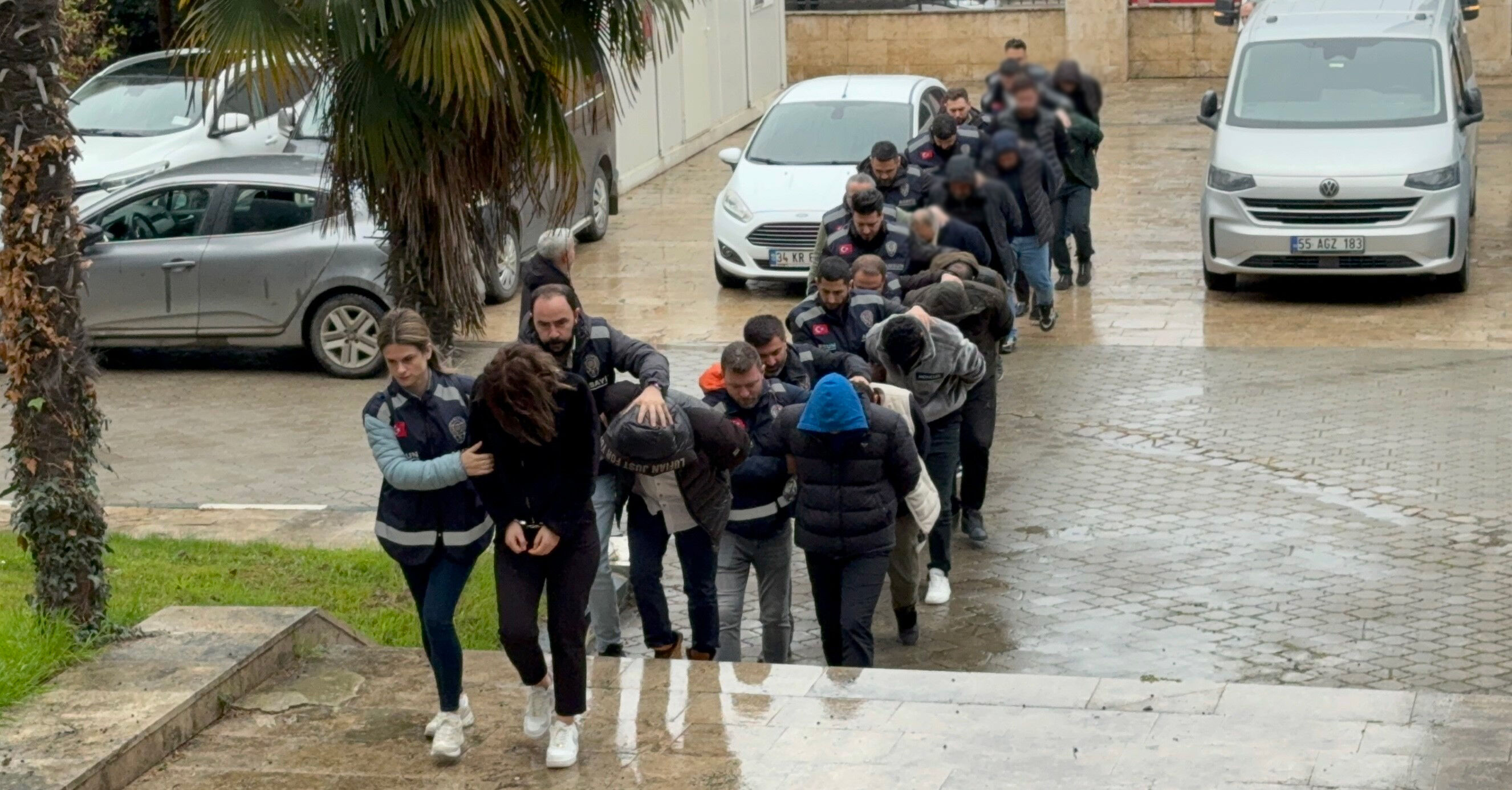 Samsun merkezli "Satır 2" operasyonu! Adliyeye sevk edildiler