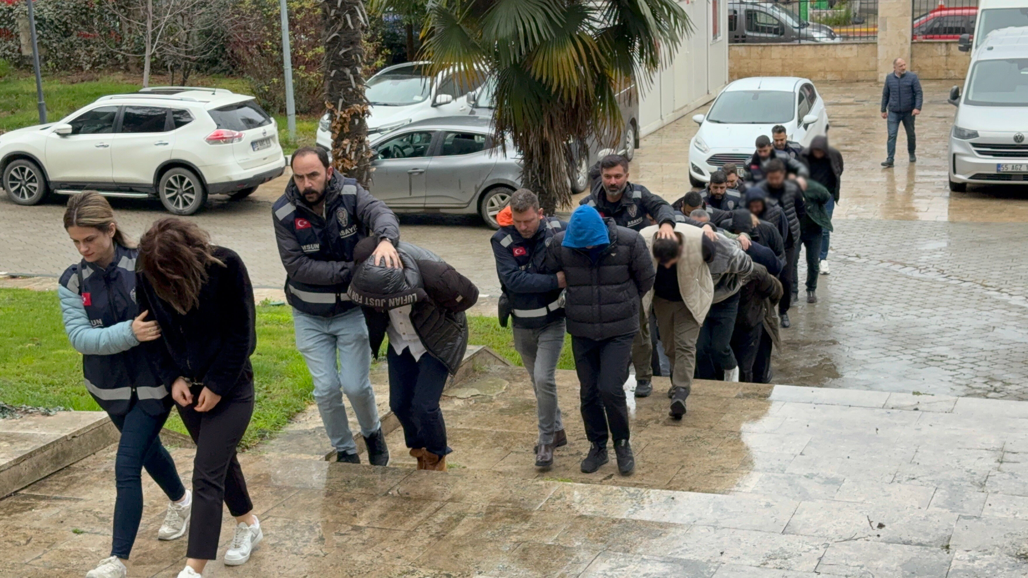 Samsun merkezli "Satır 2" operasyonu! Adliyeye sevk edildiler