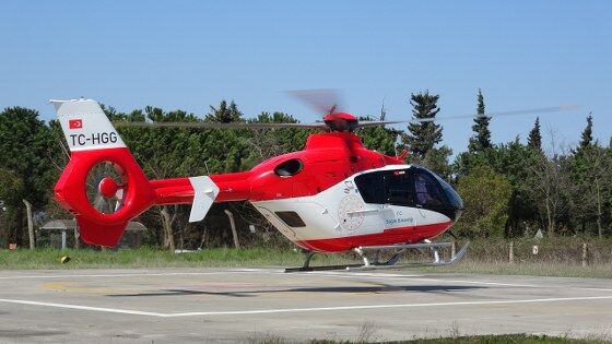 samsun haber: Samsun'da zamanla yarış! Ambulans helikopter yetişti 