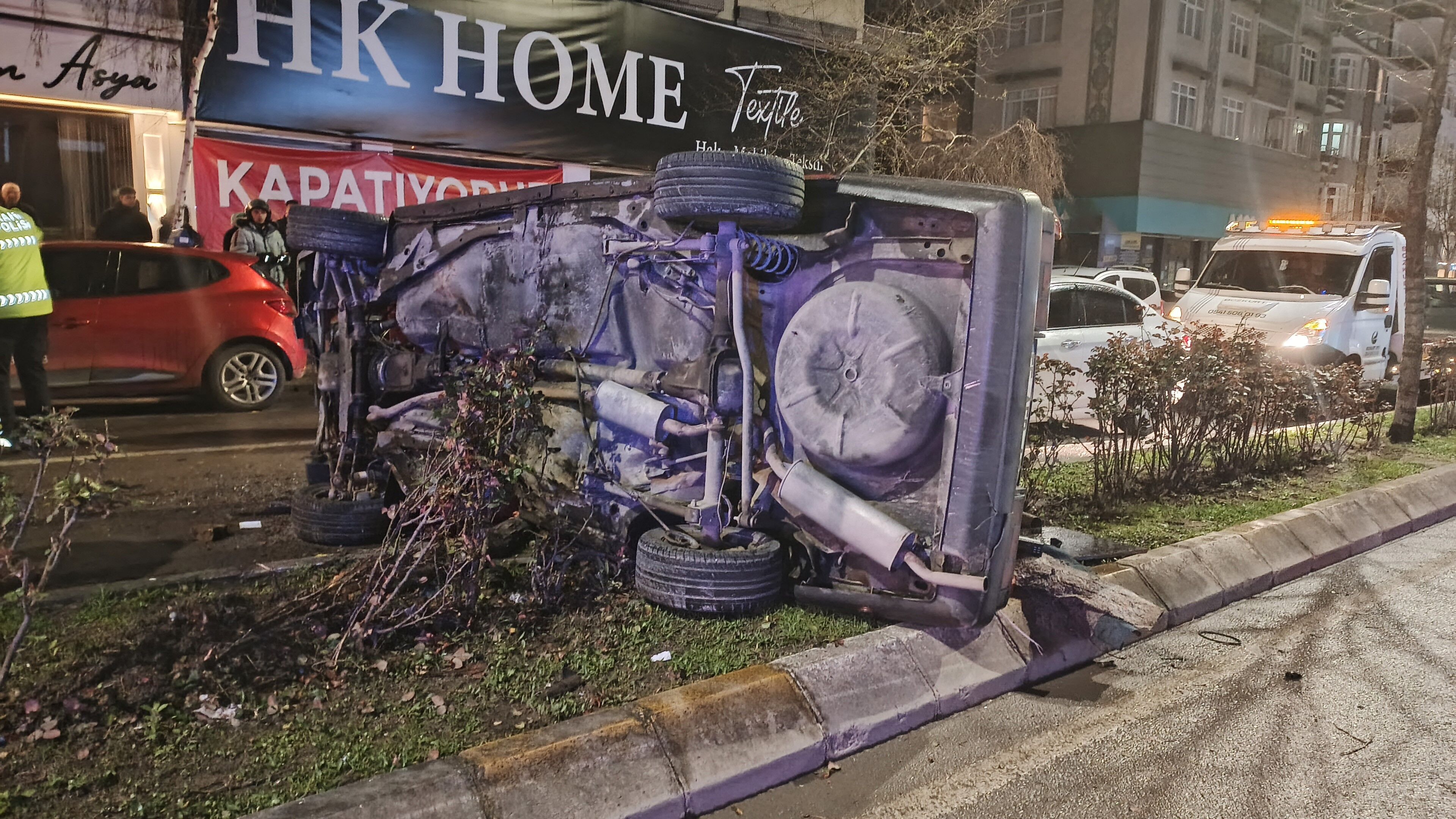 Samsun Bafra'da’da akıl almaz kaza!